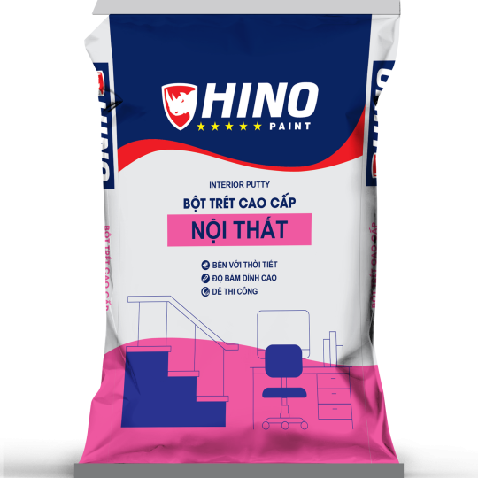 BỘT TRÉT HINO NỘI THẤT CAO CẤP 40KG