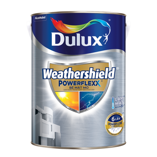SƠN NGOẠI THẤT DULUX WEATHERSHIED POWERFLEXX BỀ MẶT MỜ 5L