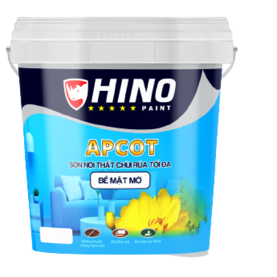 SƠN NỘI THẤT APCOT  BỀ MẶT MỜ 15L
